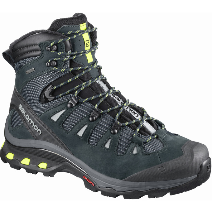 SALOMON QUEST 4D 3 GTX® Philippines - Men's Hiking Boots - Olive/Black | 621894-JPB